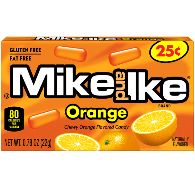 Mike & Ike Orange Changemaker - portocale 22g